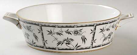 Bamboo Black Round Vegetable No Lid