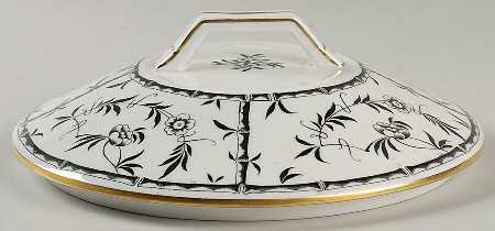 Bamboo Black Lid for Round Vegetable