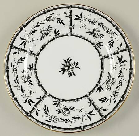 Bamboo Black Salad Plate