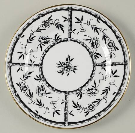 Bamboo Black Bread & Butter Plate