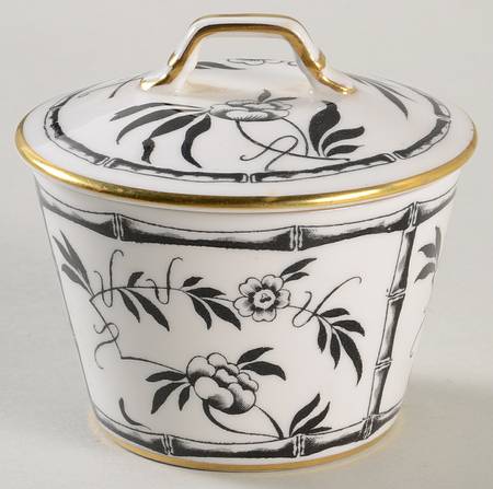 Bamboo Black Sugar Bowl & Lid