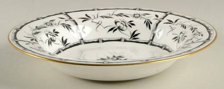 Bamboo Black Rim Soup Bowl