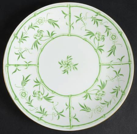 Bamboo Green Coupe Luncheon Plate