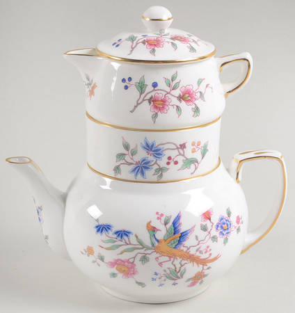 Bird of Paradise Mini Teapot Stacking Set (Creamer, Sugar)