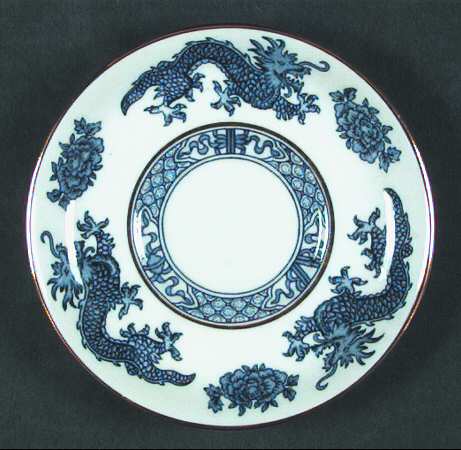 Blue Dragon Saucer for Demitasse Cup