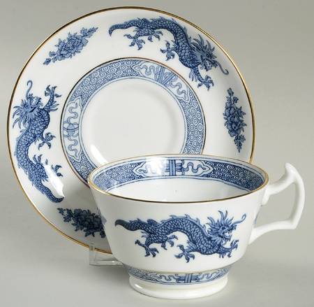 Blue Dragon Oversized Cup & Saucer Set