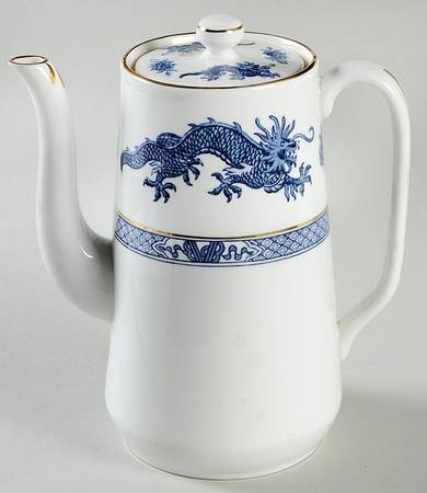 Blue Dragon Coffee Pot & Lid