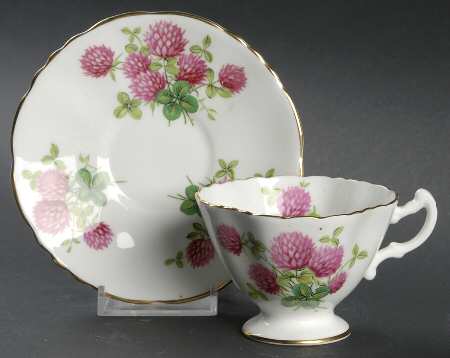 Clover Footed Demitasse Cup & Saucer Set