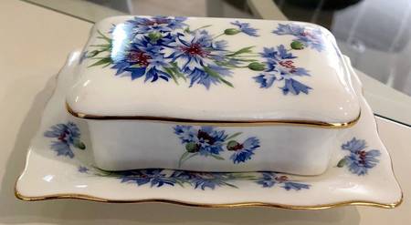Cornflower Blue Cigarette Box & Lid