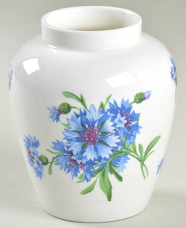 Cornflower Blue Small Ginger Jar No Lid