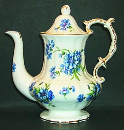 Cornflower Blue Coffee Pot & Lid