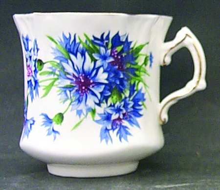 Cornflower Blue Flat Cup