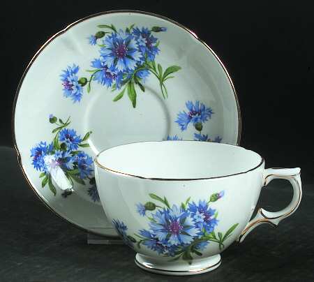 Cornflower Blue Oversized Cup & Saucer Set
