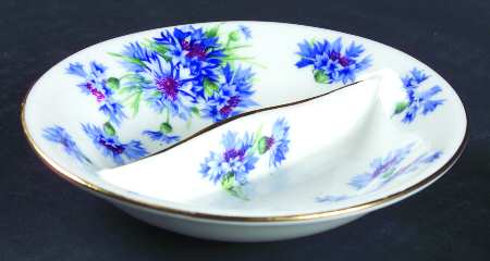 Cornflower Blue Double Salt Dip