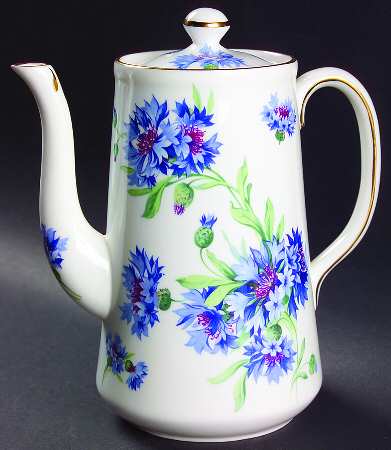 Cornflower Blue Mini Coffee Pot & Lid