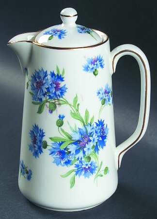 Cornflower Blue Hot Water Jug & Lid