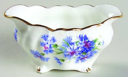 Cornflower Blue Mini Oval Open Sugar Bowl