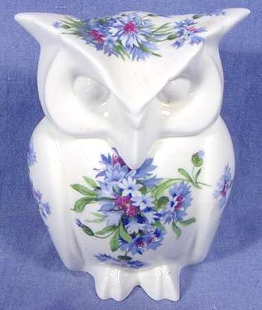 Cornflower Blue Owl Box & Lid