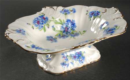 Cornflower Blue Round Compote (Height X Width)