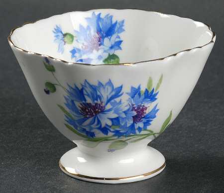 Cornflower Blue Open Sugar Bowl