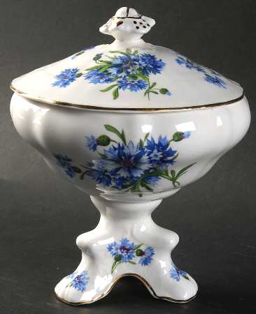 Cornflower Blue Candy Jar & Lid