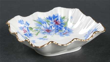 Cornflower Blue Small Square Sweet Meat Dish