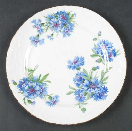 Cornflower Blue Salad Plate