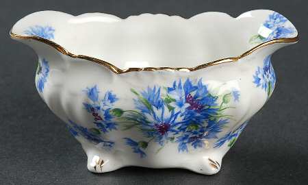 Cornflower Blue Mini Oval Open Sugar Bowl