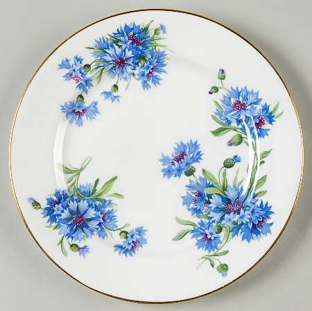 Cornflower Blue Salad Plate