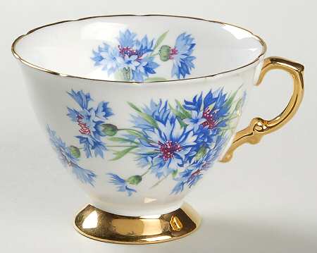 Cornflower Blue Footed Cup
