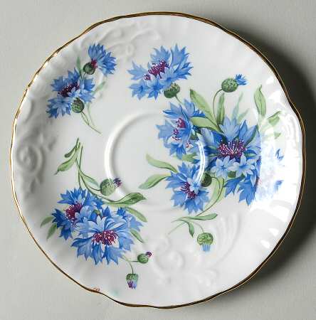 Cornflower Blue Saucer for Flat Cup