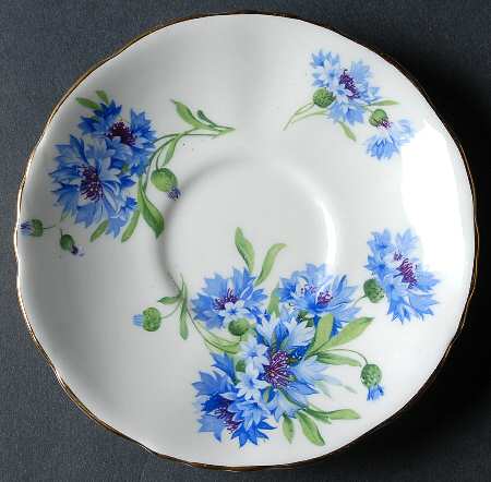 Cornflower Blue Saucer for Footed Cup