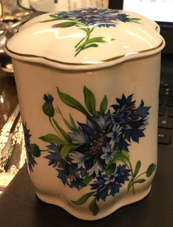 Cornflower Blue Candy Jar & Lid