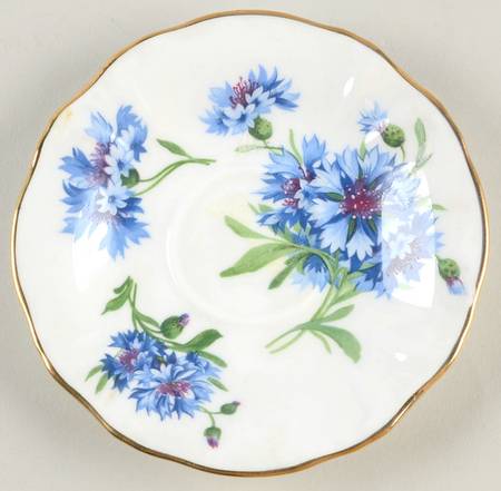Cornflower Blue Saucer for Flat Demitasse Cup