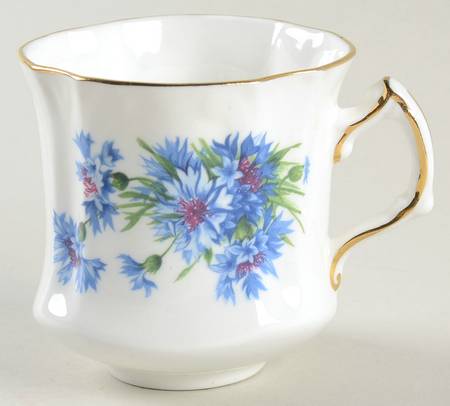 Cornflower Blue Flat Demitasse Cup
