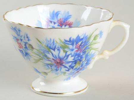 Cornflower Blue Footed Demitasse Cup