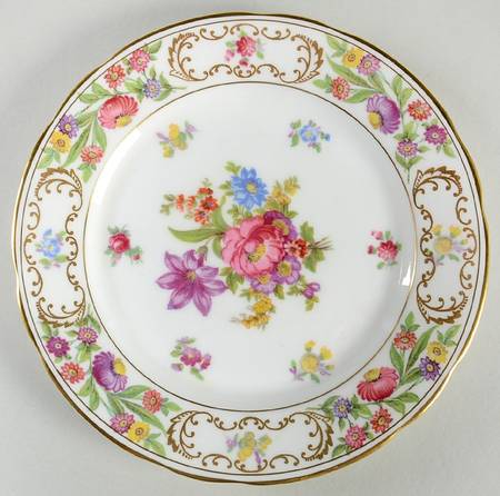Dresden Sprays Bread & Butter Plate