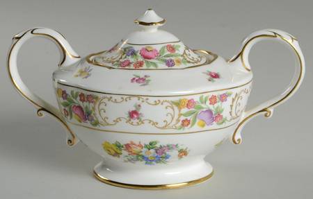 Dresden Sprays Sugar Bowl & Lid