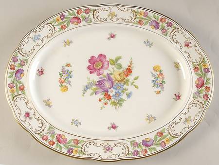 Dresden Sprays 16" Oval Serving Platter