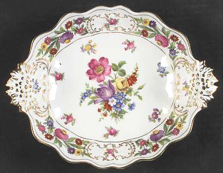 Dresden Sprays Oblong Sweet Meat Dish
