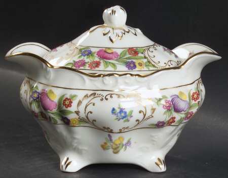 Dresden Sprays Sugar Bowl & Lid