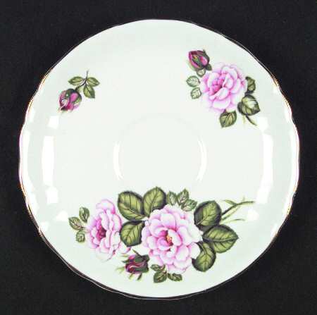 Flowers of Shakespeare's Day Saucer for Flat Cup