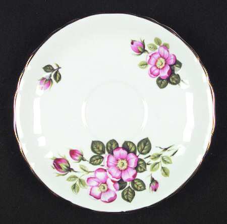 Flowers of Shakespeare's Day Saucer for Flat Cup