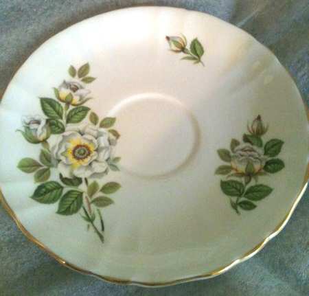 Flowers of Shakespeare's Day Saucer for Flat Cup