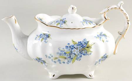 Forget Me Not Teapot & Lid