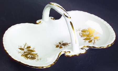 Golden Glory Handled Candy Dish