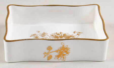 Golden Tansy Silver Tray
