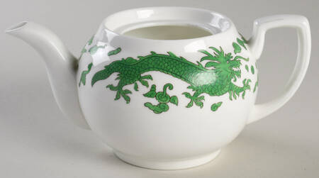 Green Dragon Mini Teapot No Lid by Hammersley