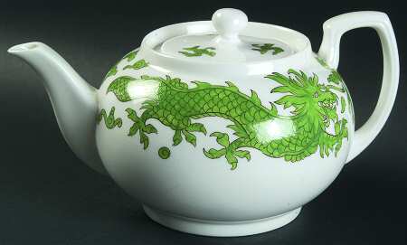 Green Dragon Teapot & Lid