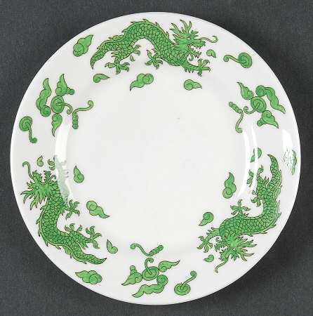 Green Dragon Bread & Butter Plate